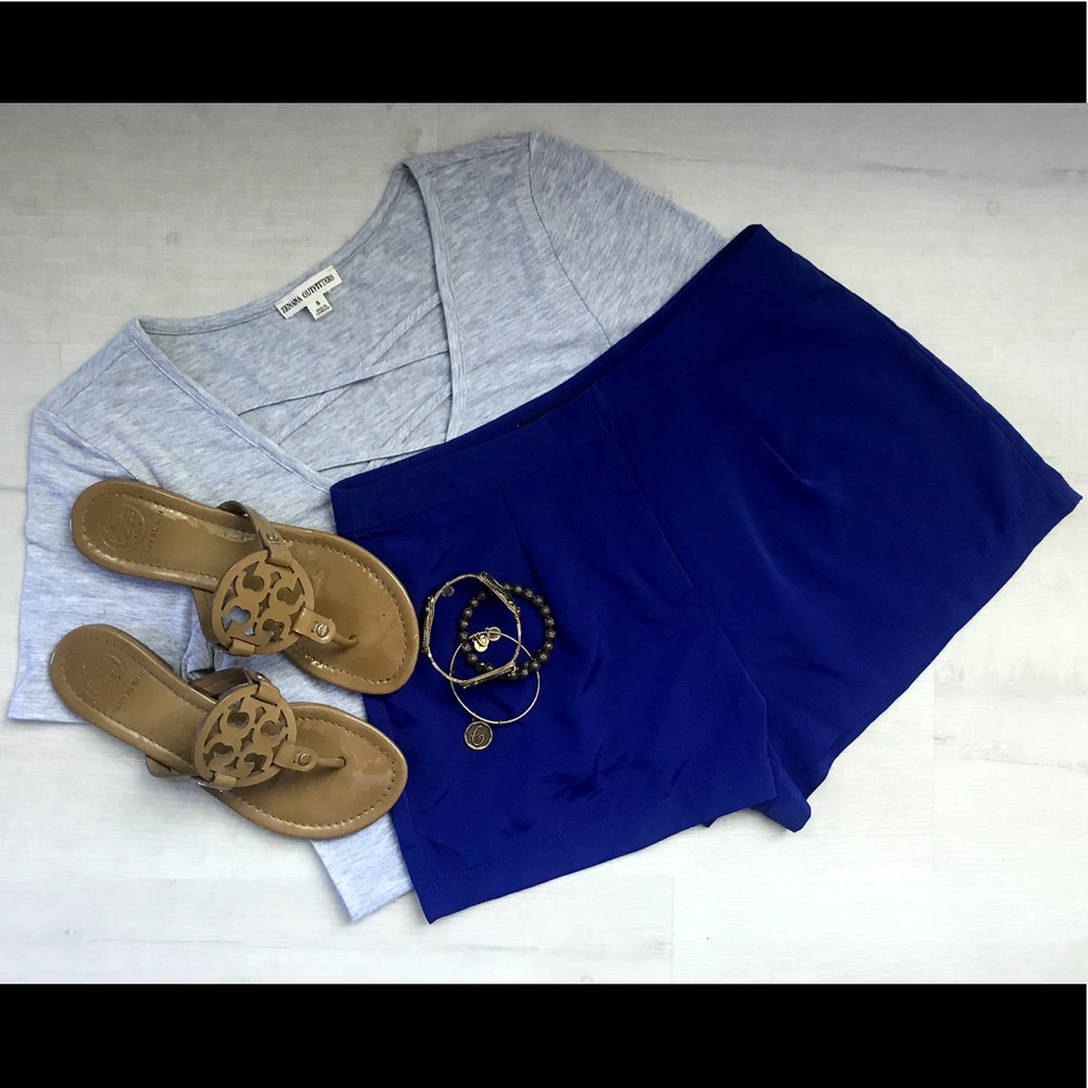 Electric Blue Flowy Shorts